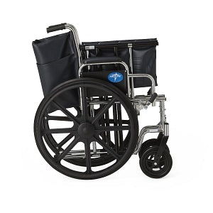 Medline Extra-Wide Wheelchairs - Excel Wheelchair with Removable Full-Length Arms and Swing-Away Footrests, 24"W - MDS806900FLA