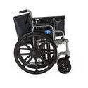 Medline Extra-Wide Wheelchairs - Excel Wheelchair with Removable Full-Length Arms and Swing-Away Footrests, 24"W - MDS806900FLA