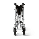 Medline Steel Transport Chair - Basic Transport Chair with Permanent Armrests and Detachable Swing-Away Footrests, 300 lb. Weight Capacity, 19" Width - MDS808200