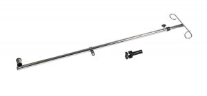 Medline Wheelchair IV Pole Attachments - IV Pole for Freedom Plus Lightweight Bariatric Transport Chair - MDS85183FT