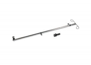 Medline Wheelchair IV Pole Attachments - Telescoping IV Pole for Excel Extra-Wide Wheelchair - MDS85183