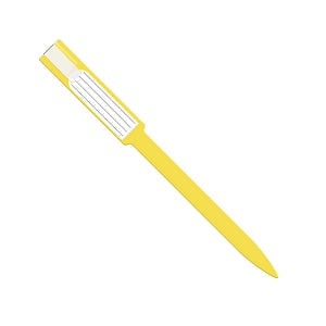 Medline Tamper Resistant Self-Adhesive Closure ID Bands - Tamper-Resistant Self-Adhesive Adult / Pediatric Closure ID Band with Vinyl Insert, Yellow - MDS8546M