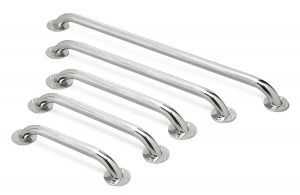 Medline Chrome Grab Bars - Knurled Chrome Grab Bar, 32" - MDS86032CHR