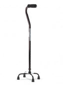 Medline Aluminum Quad Canes - Aluminum Quad Cane, Small Base, Black - MDS86222W