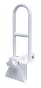 Medline Tub Grab Bars - Steel Bathtub Grab Bar, Locks to Side of Tub - MDS86321W