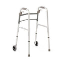 Medline Folding Paddle Walkers with 5" Wheels - Adult Folding Paddle Walker, 5" Wheels - MDS86410P5