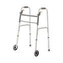 Medline Folding Paddle Walkers with 5" Wheels - Adult Folding Paddle Walker, 5" Wheels - MDS86410P5