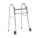 Medline Folding Paddle Walkers with 5" Wheels - Adult Folding Paddle Walker, 5" Wheels - MDS86410P5
