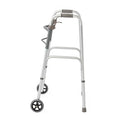 Medline Folding Paddle Walkers with 5" Wheels - Adult Folding Paddle Walker, 5" Wheels - MDS86410P5