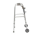 Medline Folding Paddle Walkers with 5" Wheels - Adult Folding Paddle Walker, 5" Wheels - MDS86410P5