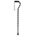 Medline Offset Handle Fashion Canes - Offset Cane, Black Argyle, Aluminum - MDS86420ARGY