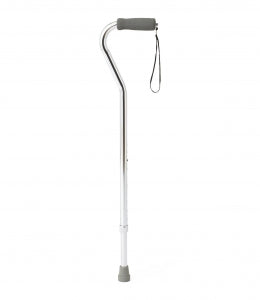 Medline Offset Handle Fashion Canes - Offset Cane, Chrome, Aluminum - MDS86420CHRW