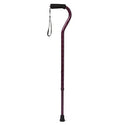Medline Offset Handle Fashion Canes - Offset Cane, Purple Designs, Aluminum - MDS86420PURP