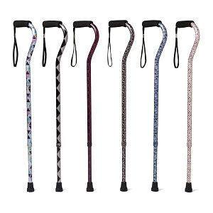 Medline Offset Handle Fashion Canes Variety Pack - Offset Cane, Variety Pack - MDS86420V6PKA