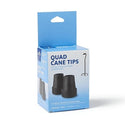 Medline Quad Cane Tips - Black Replacement Cane Tips, 5/8" - MDS86425W
