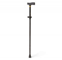 Medline Folding T-Handle Canes - Aluminum Folding T-Handle Cane, Black - MDS86430W