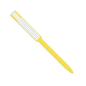 Medline Tamper Resistant Self-Adhesive Closure ID Bands - Tamper-Resistant Self-Adhesive Adult Closure ID Band with Vinyl Insert, Sterile, Yellow - MDS8646M