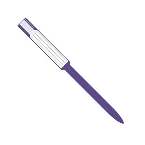 Medline Tamper Resistant Self-Adhesive Closure ID Bands - Tamper-Resistant Self-Adhesive Adult Closure ID Band with Vinyl Insert, Sterile, Purple - MDS8647M