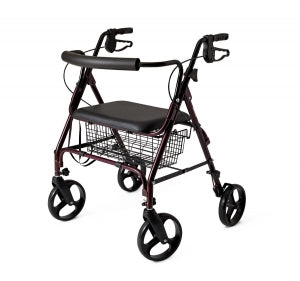 Medline Standard Bariatric Heavy Duty Rollator - X-Wide Rollator, Heavy Duty, 400 lbs. - MDS86800XW