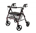 Medline Standard Bariatric Heavy Duty Rollator - X-Wide Rollator, Heavy Duty, 400 lbs. - MDS86800XW