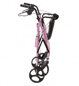Medline Rollators with 8" Wheels - Rollators with 8" Wheels Walker Pink, Breast Cancer Awareness - MDS86825BC