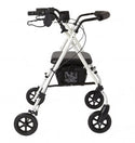 Medline Luxe Rollator - Luxe Rollator with 7" Wheels, White - MDS86835W