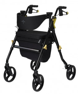 Medline Empower Rollator - Empower Rollator with 8" Wheels, Black - MDS86845BLKM