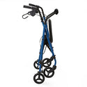 Medline Width Adjustable Rollators - Width-Adjustable Rollator with 6" Wheels, Blue - MDS86850EBWA