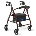 Medline Basic Rollators - Basic Rollator with 6" Wheels, Burgundy, Junior - MDS86850EJR