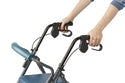 Medline Basic Steel Rollators - Steel Rollator with 6" Wheels and Microban-Treated Touch Points and Seat, Teal, Knockdown - MDS86850ESAB