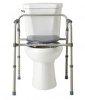 Medline Folding Steel Commode - Folding Steel Bedside Commode - MDS89664FR