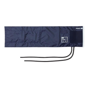 Medline Double-Tube PVC Inflation Bags & Nylon Range Finder Cuffs - PVC Sphygmomanometer Bladder with 2-Tube Inflation Bag and Nylon Rangefinder Cuffs, Large Adult - MDS91423