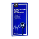 Medline Elite Stainless Steel Stethoscope - Elite Adult Stainless Steel Stethoscope, Blue - MDS92270