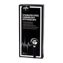 Medline Elite Cardiology Stainless Steel Stethoscope - Elite Cardiology Stainless Steel Stethoscope, Black - MDS92500