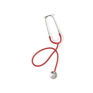 Medline Single-Head Stethoscope - Single-Head Stethoscope, Red - MDS926106