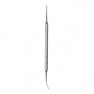 Medline Varady -Style Phlebectomy Extractors - 6-3/4" (17.1 cm) Double-Ended Varaday Phlebectomy Extractor with 1.5 mm Small Hook and 1.1 mm Spatula - MDS9283006