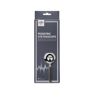 Medline Pediatric Stethoscopes - Dual-Head Pediatric Stethoscope, Gray - MDS9557