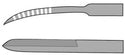 Medline Arthroscopy Knives - KNIFE, ARTHR, BANANA, TRIA HNDL, SERR, 240MM - MDS9911147