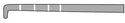 Medline Arthroscopic Probe Hook - PROBE, ARTH, HOOK, GRAD, TRIA HNDL, 3MM, 240MM - MDS9911152