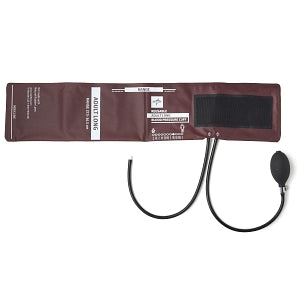 Medline Dual-Tube Reusable Blood Pressure Cuffs with Bulb and Valve - Reusable Double-Tube Blood Pressure Cuff with Bulb and Valve, Adult Long - MDS9913BVLRE