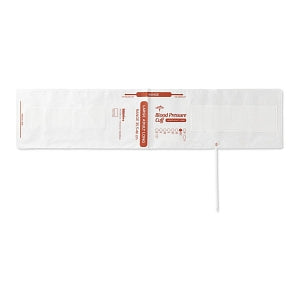 Medline Single-Tube Blood Pressure Cuffs with Bayonet Connector - Disposable Single-Tube Blood Pressure Cuff with Bayonet Connector, Adult Long - MDS9914HPLCS