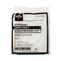 Medline Single-Tube Blood Pressure Cuffs with Male Luer Connector - Disposable Single-Tube Blood Pressure Cuff with Male Luer Connector, Large Adult - MDS9914ML