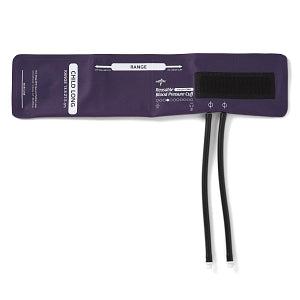 Medline Dual-Tube Reusable Blood Pressure Cuffs with Screw Connector - Reusable 2-Tube Blood Pressure Cuff with DM Connectors, Child Long - MDS9921DMLRE