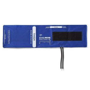 Medline Dual-Tube Reusable Blood Pressure Cuffs with Screw Connector - Reusable 2-Tube Blood Pressure Cuff with DM Connectors, Thigh - MDS9925DMRE