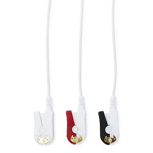 Medline Disposable ECG Leadwires - LEADWIRE, DISP, 3-LEAD, PINCH, PHIL TPIN - MDSLWP304