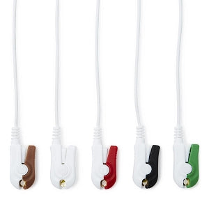 Medline Disposable ECG Leadwires - LEADWIRE, DISP, 5-LEAD, PINCH, DIN - MDSLWP507