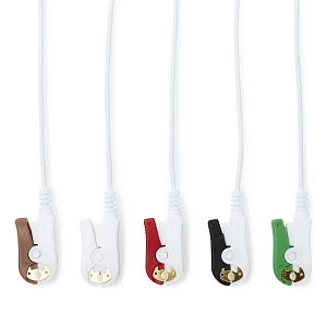 Medline Disposable ECG Leadwires - LEADWIRE, DISP, 5-LEAD, PINCH, DIN - MDSLWP507