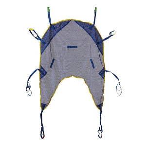 Medline Reusable U-Shaped Patient Slings - Reusable U-Shaped Patient Sling with Head Support, Mesh, 400 lb., Size M - MDSMHS2