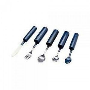Medline Coated Built-Up Twisted Utensils - Built Up Knife, Plastisol Coated, 1" Diameter - MDSR001951