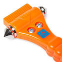 Medline Seat Belt Cutter and Emergency Safety Hammer - Emergency Safety Hammer with Seat Belt Cutter, Orange - MDSSTBLT2